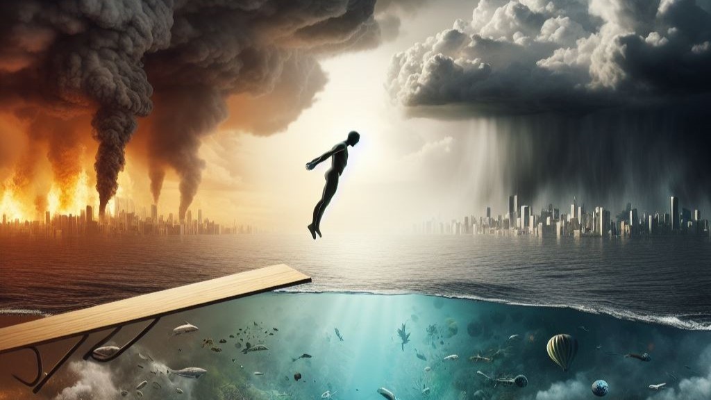 Humanity on the Brink of the Climate Abyss crop